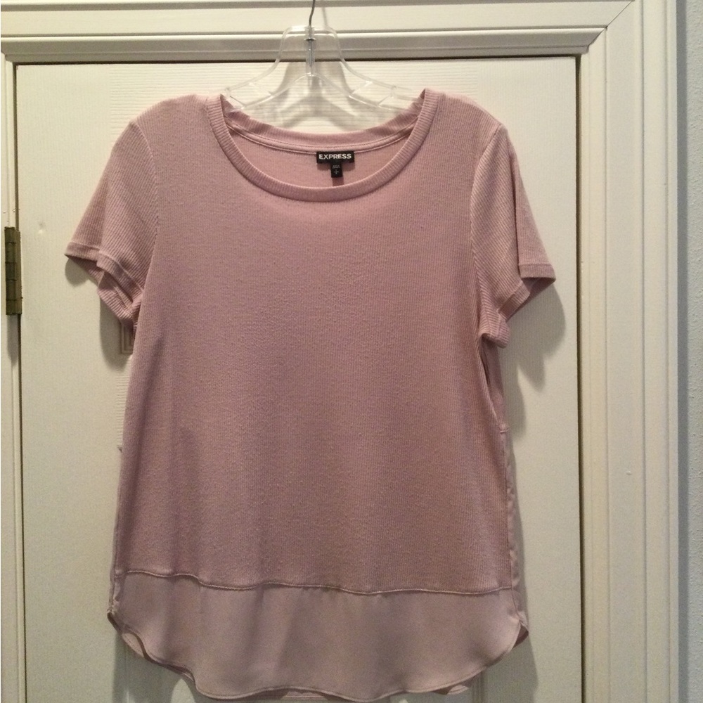 EXPRESS Size Small. Rose/blush colored, dressy T-shirt. FREE SHIPPING